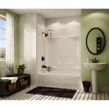 Maax 145012-L-003-002 - KDTS 59.875 in. x 32 in. x 79.25 in. 4-piece Tub Shower with Whirlpool Left Drain in White