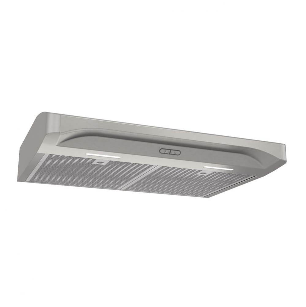 Elite 36-Inch Convertible Under-Cabinet Range Hood,  Stainless Steel, 375 Max Blower CFM