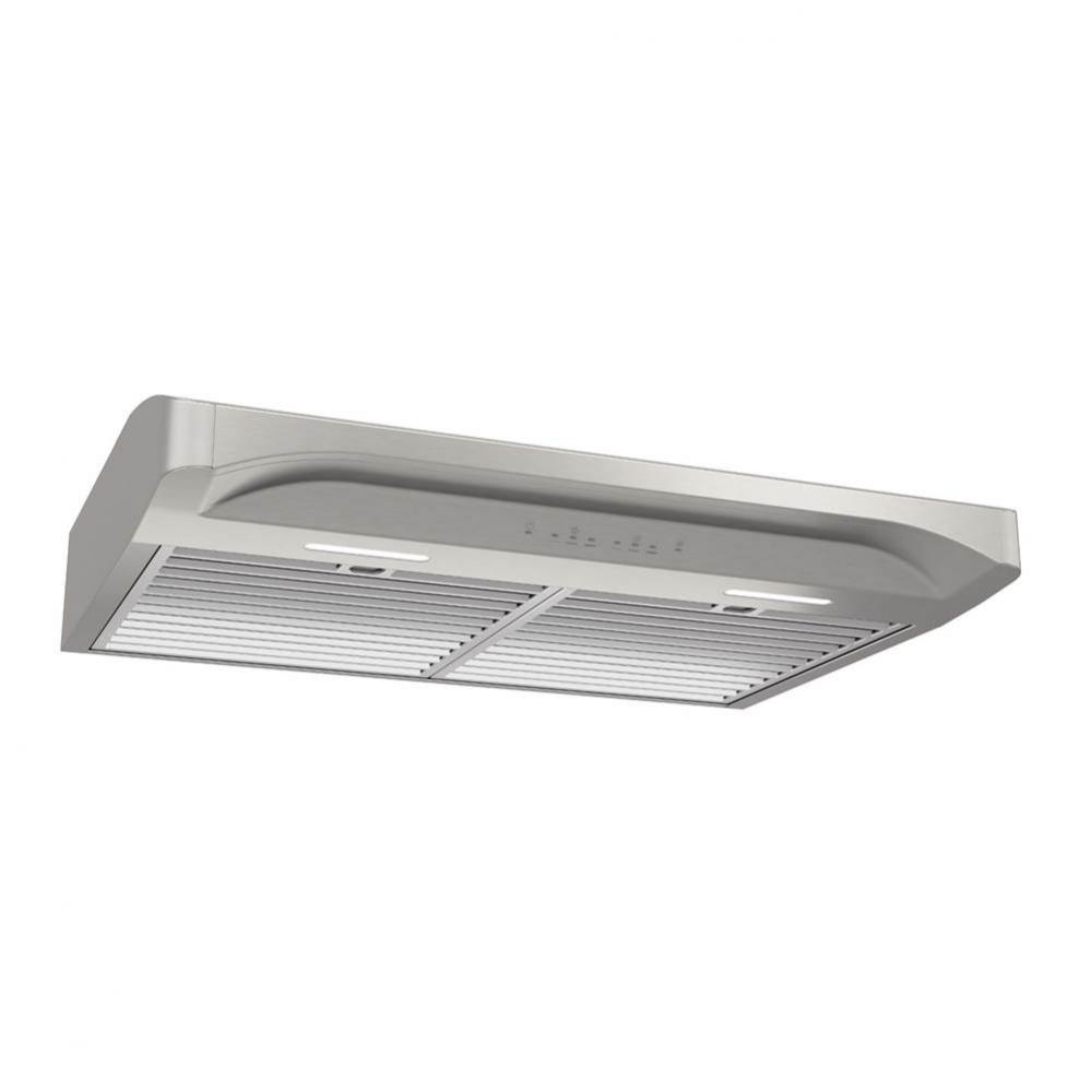 Elite 36-Inch Convertible Under-Cabinet Range Hood w/ LED Lighting, 450 Max Blower CFM, Stainless