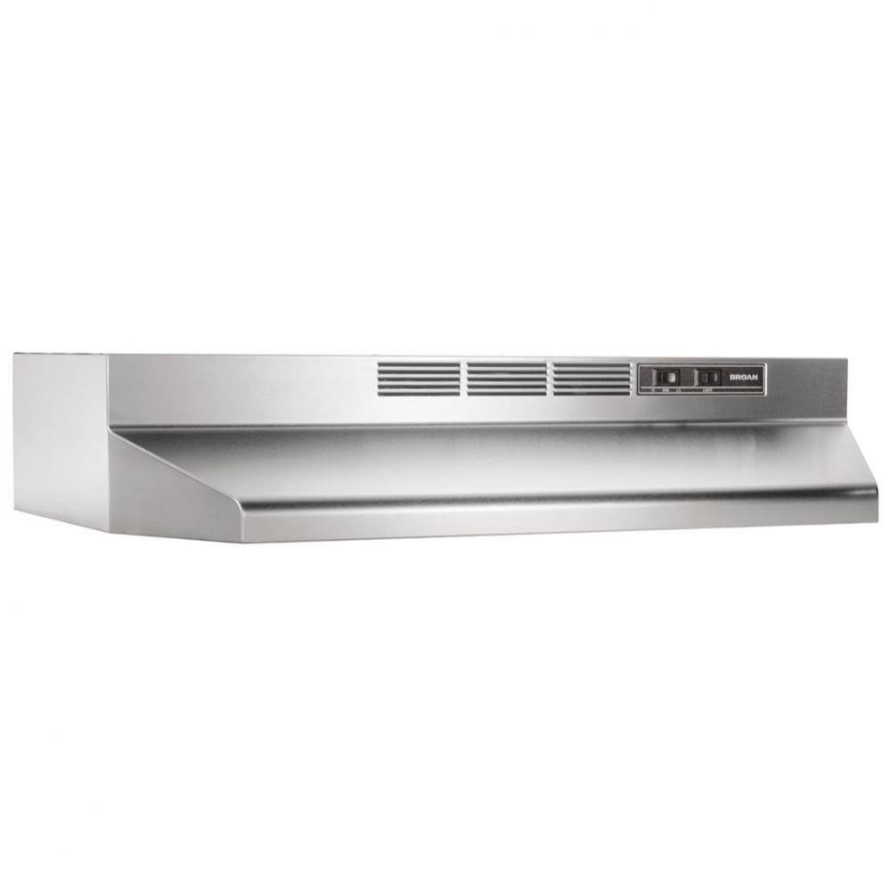 36-Inch Ductless Under-Cabinet Range Hood with Charcoal Filter, Stainless Steel