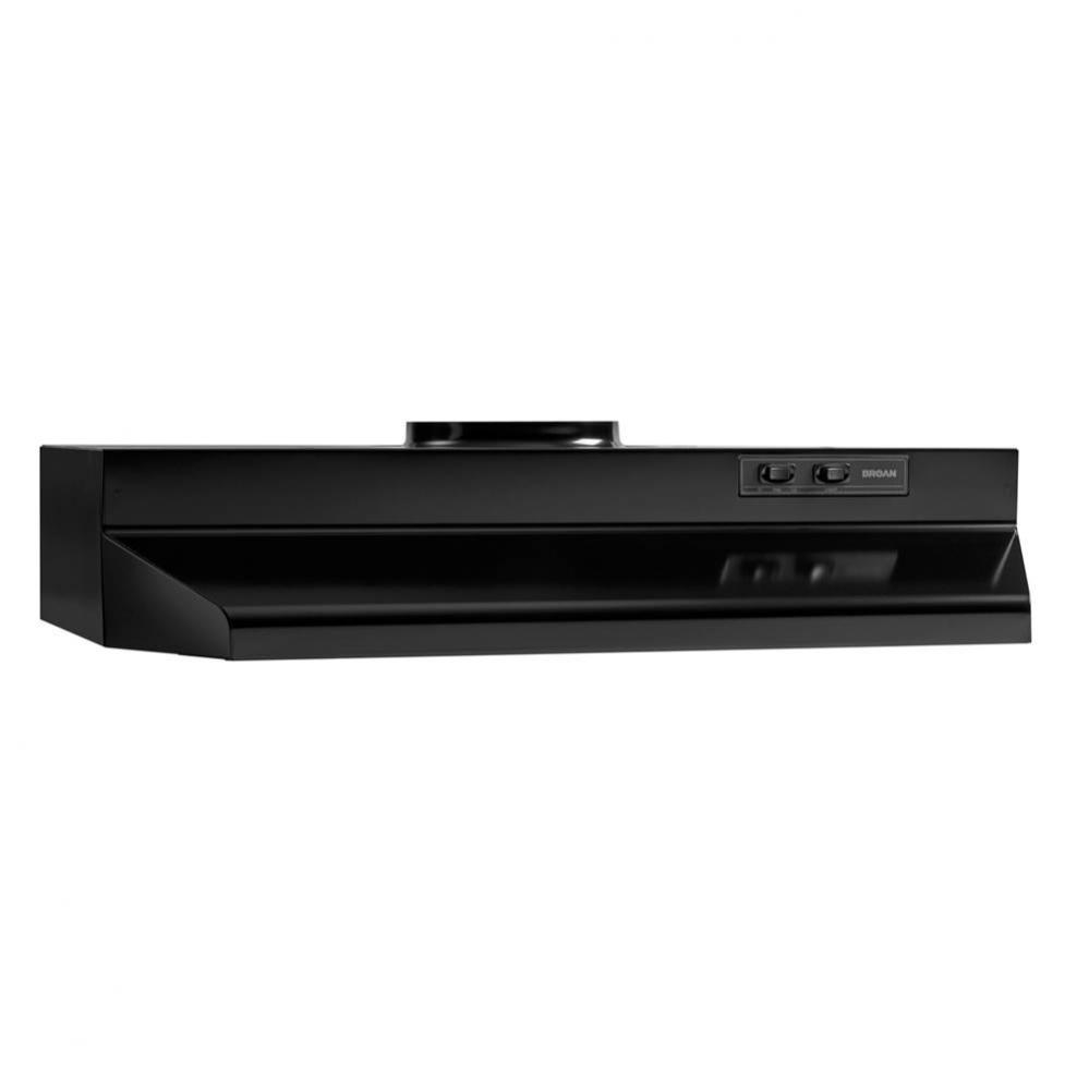 30-Inch Under-Cabinet Range Hood w/ Easy Install System, 230 Max Blower CFM, Black