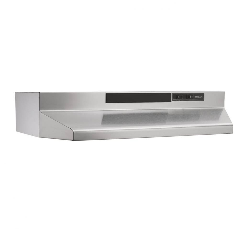 30-Inch Convertible Under-Cabinet Range Hood, 260 Max Blower CFM, Stainless Steel