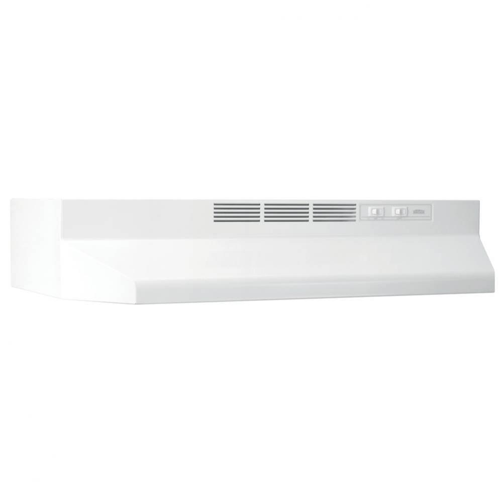 42&apos;&apos; Ductless Under-Cabinet Range Hood with Light in White