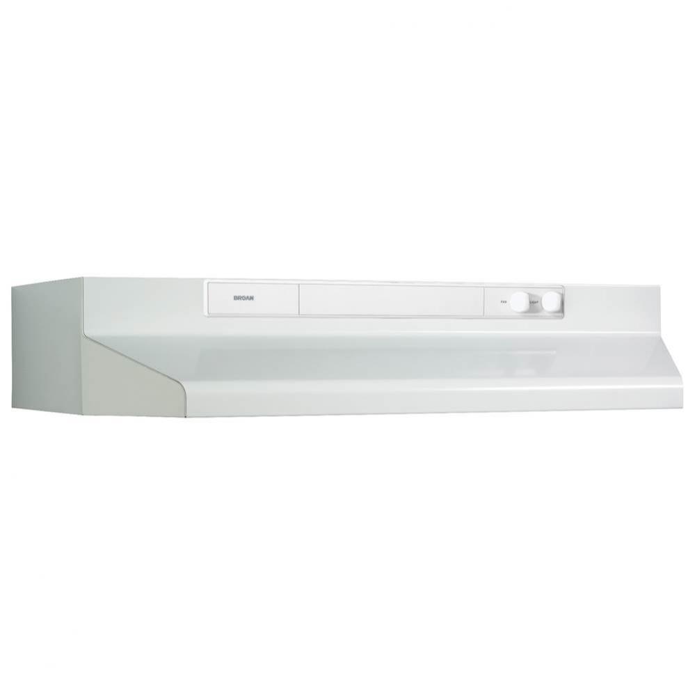 30&apos;&apos; 220 cfm White-on-White Under-Cabinet Range Hood