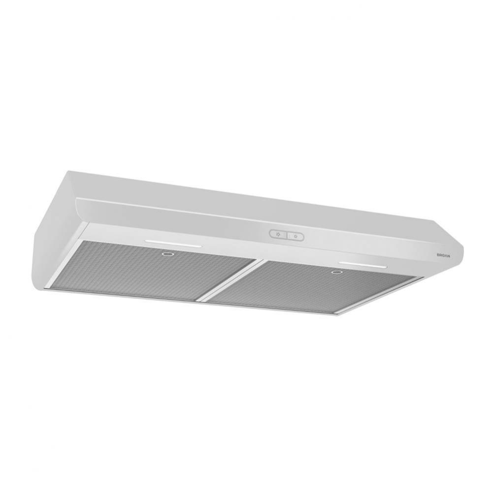 Sahale 30&apos;&apos; 250 cfm 1.5 Sones White Range Hood