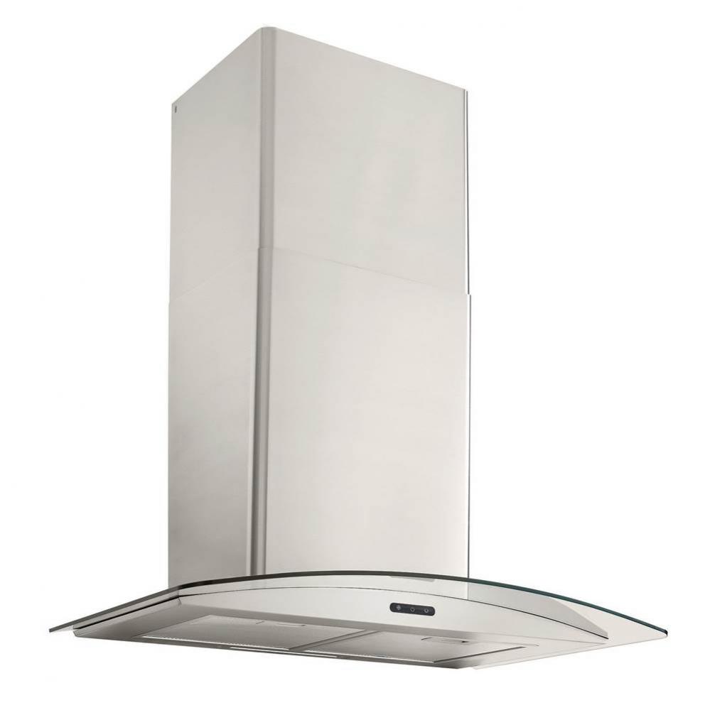 B-E Curved Glass 36&apos;&apos; 400 cfm SS