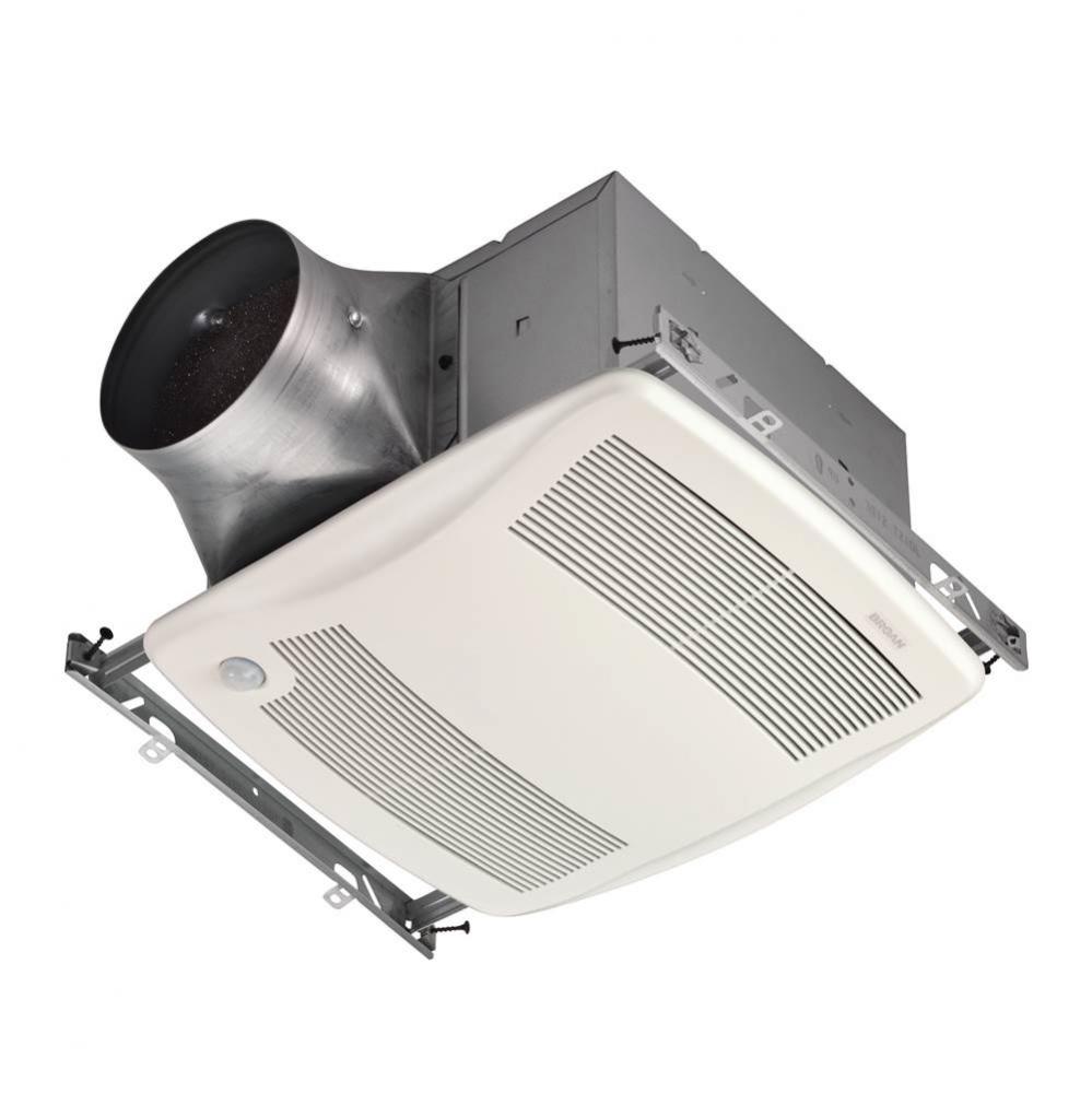 Broan ULTRA GREEN Series 110 cfm Motion Sensing Multi-Speed Ventilation Fan with White Grille, &lt