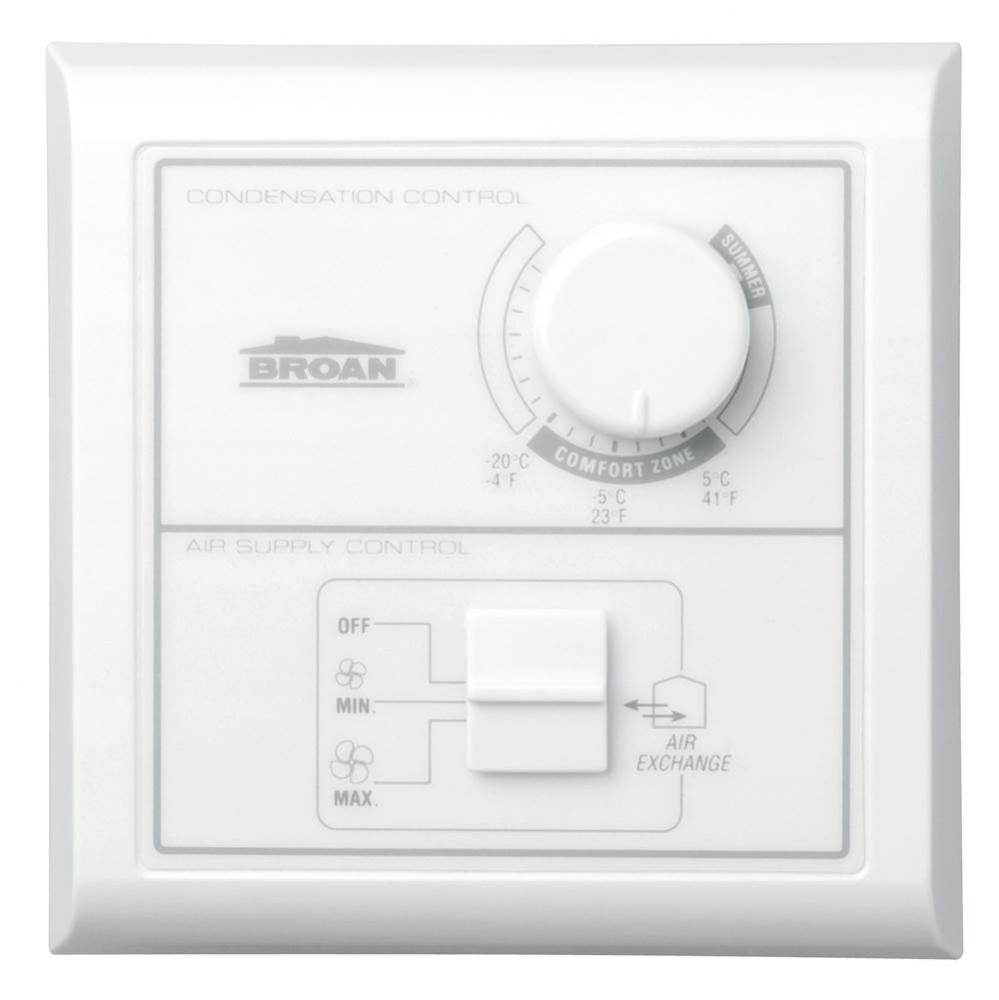 Central Control w/Dehumidistat, Off/Low/High Rocker Switch