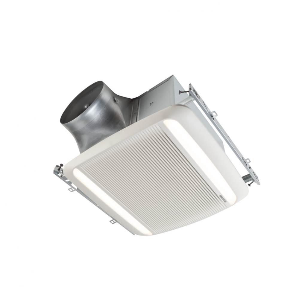 ULTRA GREEN XB Series 50 CFM Ceiling Bathroom Exhaust Fan with LED Light, ENERGY STAR&#xae; certif