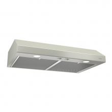 Broan Nutone BCSD130BC - Glacier 30-Inch Convertible Under-Cabinet Range Hood, 300 Max Blower CFM, Bisque