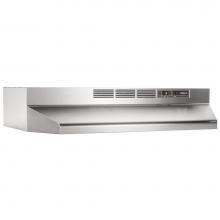 Broan Nutone 413604 - 36-Inch Ductless Under-Cabinet Range Hood with Charcoal Filter, Stainless Steel