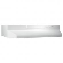 Broan Nutone 433011 - 30-Inch Convertible Under-Cabinet Range Hood, 260 Max Blower CFM, White