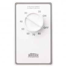 Broan Nutone DH100W - Dehumidistat, 24V/120V. (For use with all Broan powered attic ventilators — sold se