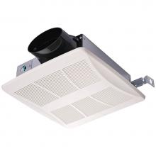 Broan Nutone LP510R - Lo-Profile 50/80/100 Selectable CFM Bathroom Exhaust Fan, ENERGY STAR®