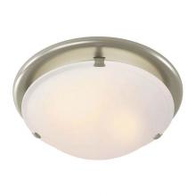 Broan Nutone 761BN - Decorative Brushed Nickel Fan/Light with opal glass, 80 CFM, 2.5 Sones. 13-1/4'' dia