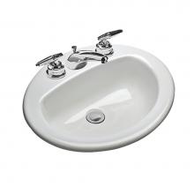 Mansfield Plumbing 237110000 - LAV 237 1H WHT MS OVAL 20X17