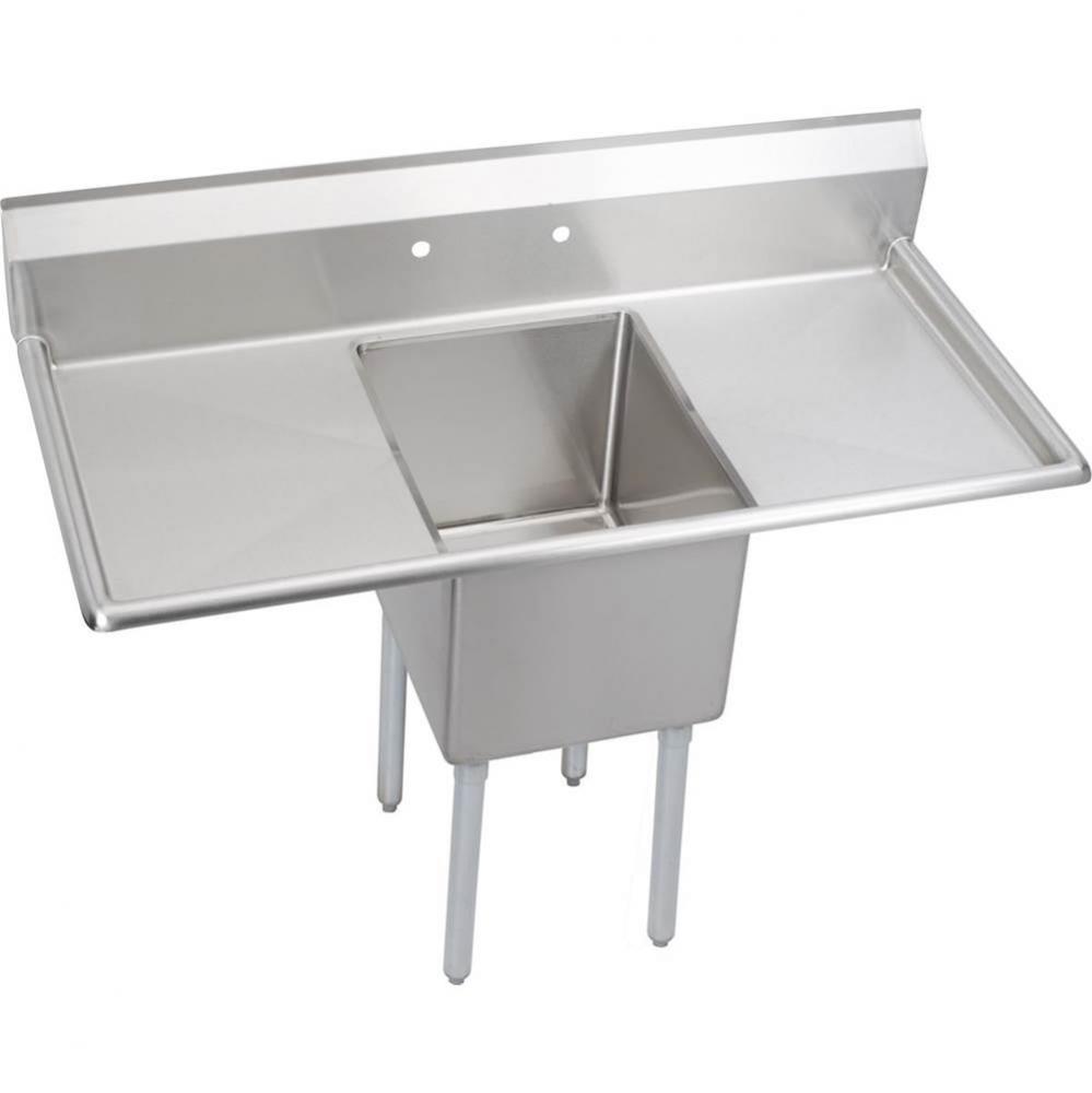 Dependabilt Stainless Steel 52&apos;&apos; x 25-13/16&apos;&apos; x 43-3/4&apos;&apos; 16 Gauge On