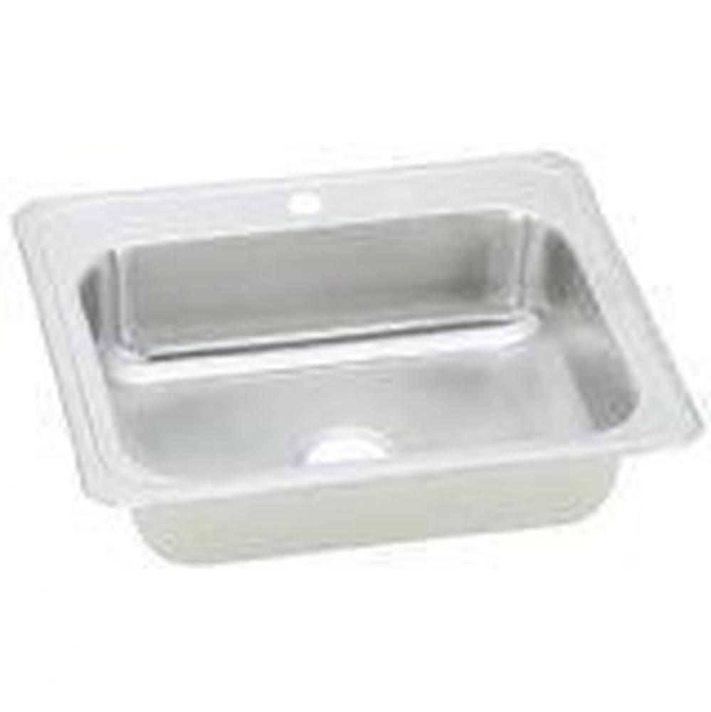 20 Gauge 25&apos;&apos; X 22&apos;&apos; X 7&apos;&apos; Single Bowl Kitchen Sink