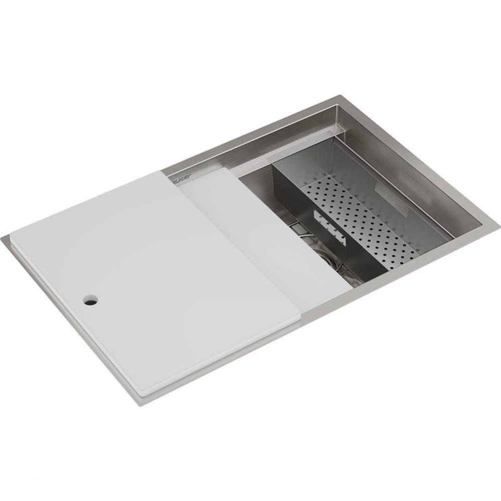 Circuit Chef Stainless Steel 32-1/2&apos;&apos; x 20-1/2&apos;&apos; x 10&apos;&apos;, Single Bowl