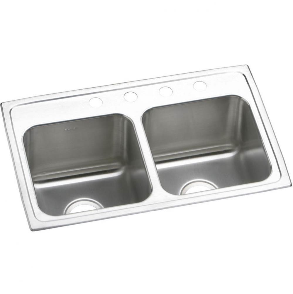 Lustertone Classic Stainless Steel 29&apos;&apos; x 18&apos;&apos; x 10&apos;&apos;, MR2-Hole Equa