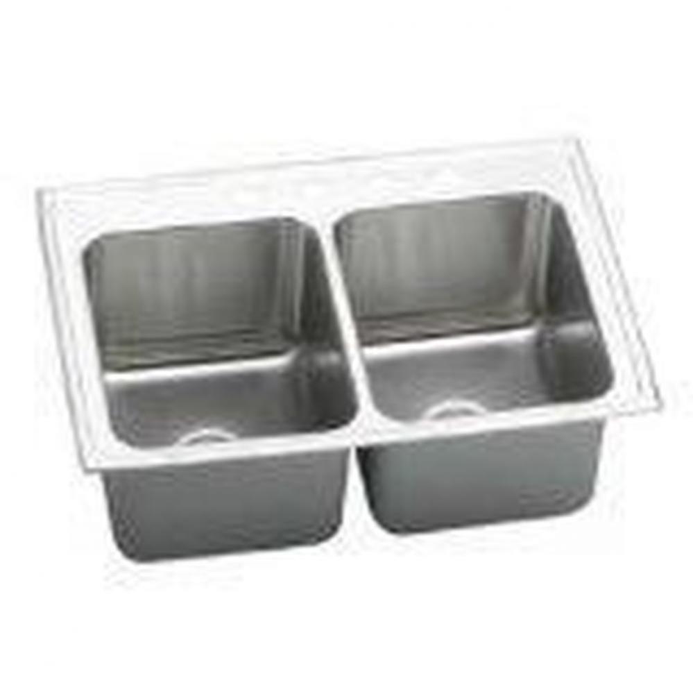 18 Gauge 37&apos;&apos; X 22&apos;&apos; X 10.125&apos;&apos; Double Bowl Kitchen Sink