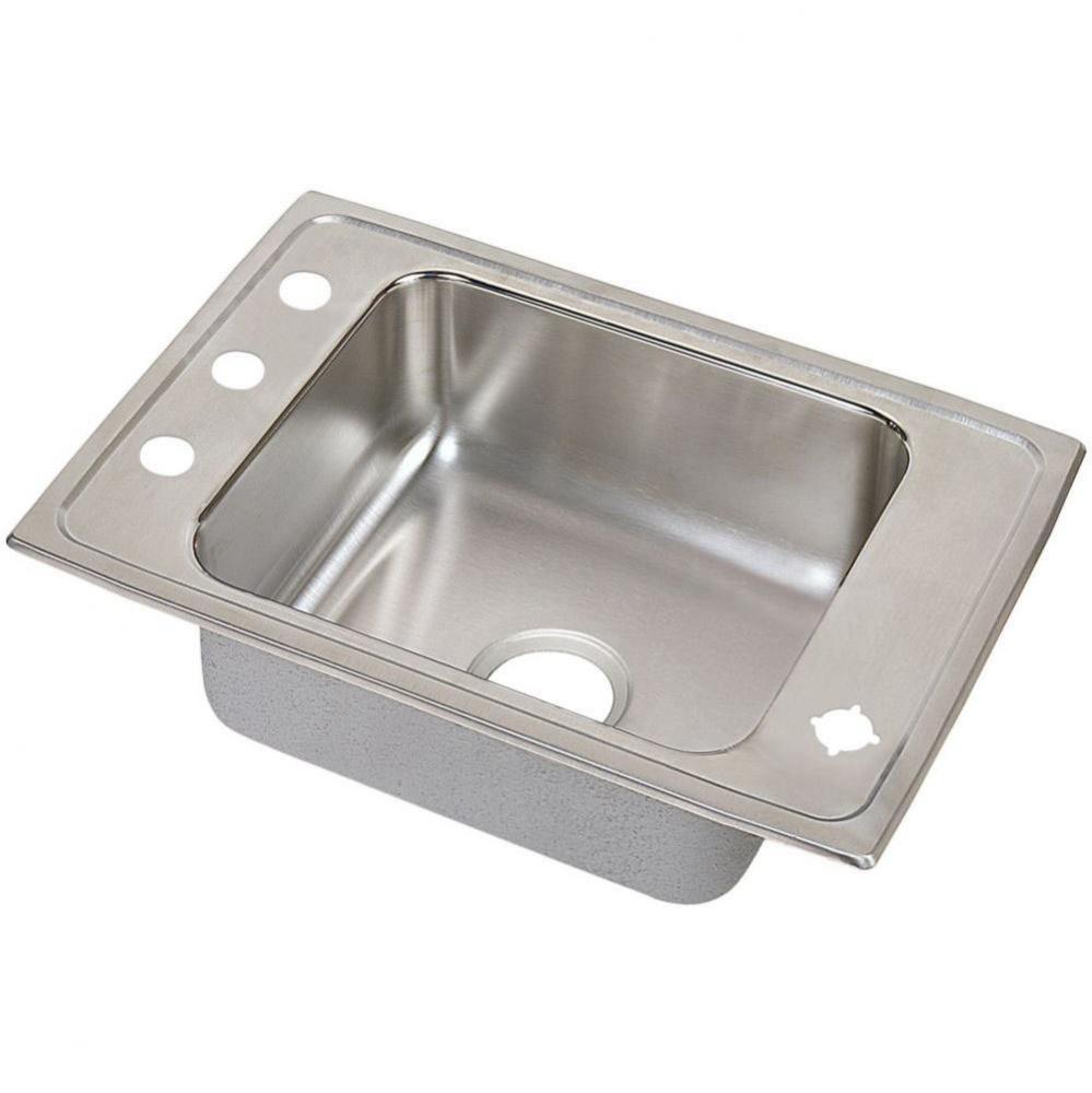 Lustertone Classic Stainless Steel 25&apos;&apos; x 22&apos;&apos; x 5&apos;&apos;, Single Bowl Dr