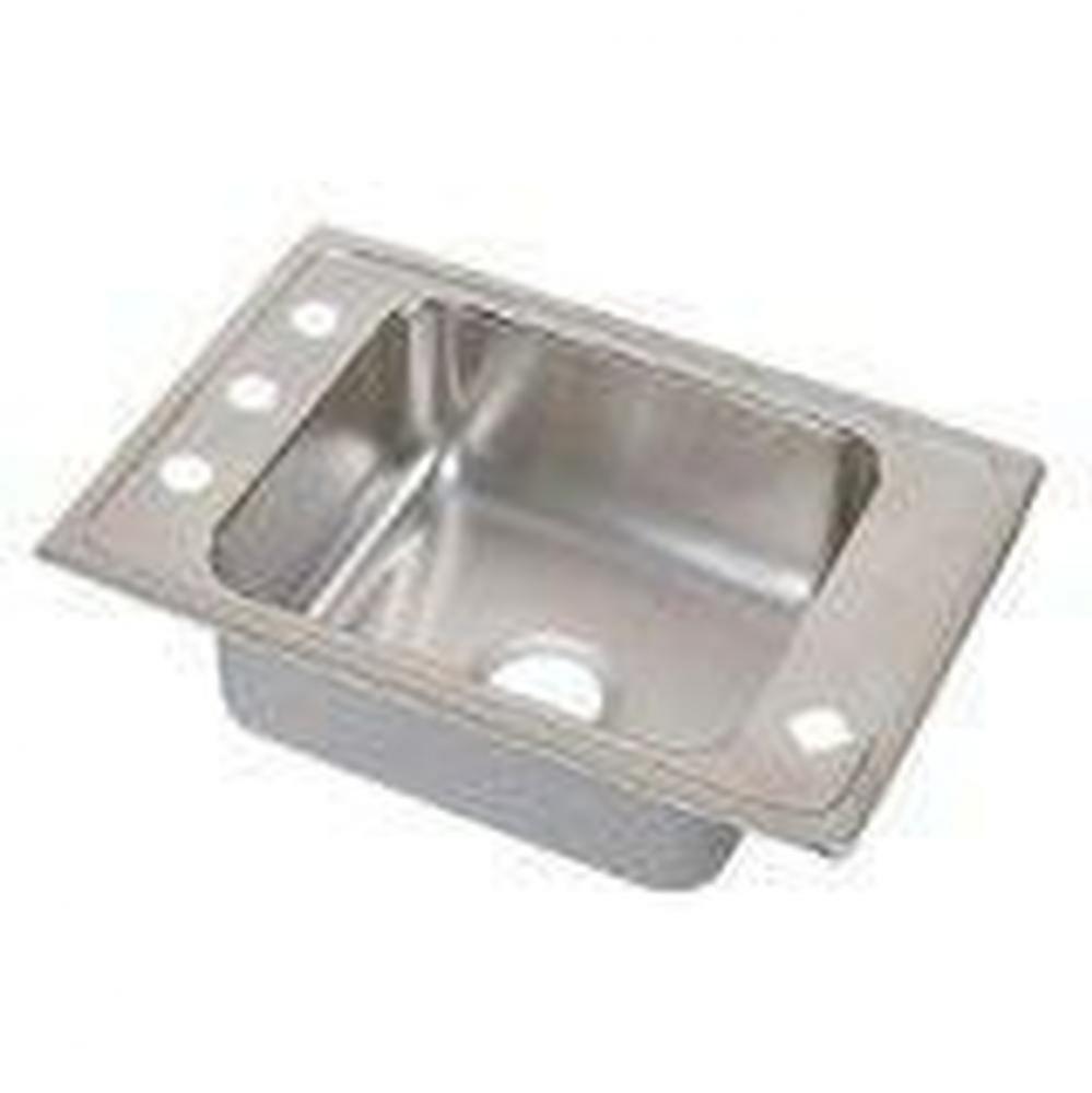 18 Gauge 31&apos;&apos; X 19.5&apos;&apos; X 5.5&apos;&apos; Single Bowl Sink