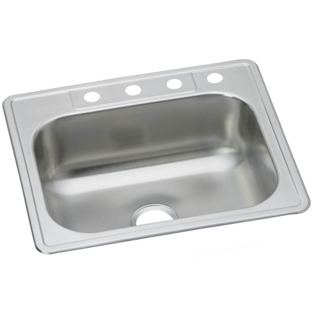 Dayton Stainless Steel 33&apos;&apos; x 22&apos;&apos; x 8-1/16&apos;&apos;, Equal Single Bowl Dro