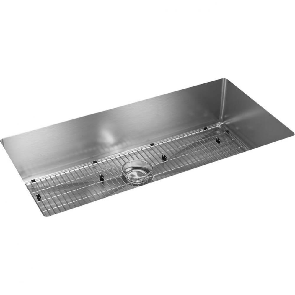 Crosstown 18 Gauge Stainless Steel 36-1/2&apos;&apos; x 18-1/2&apos;&apos; x 9&apos;&apos;, Single