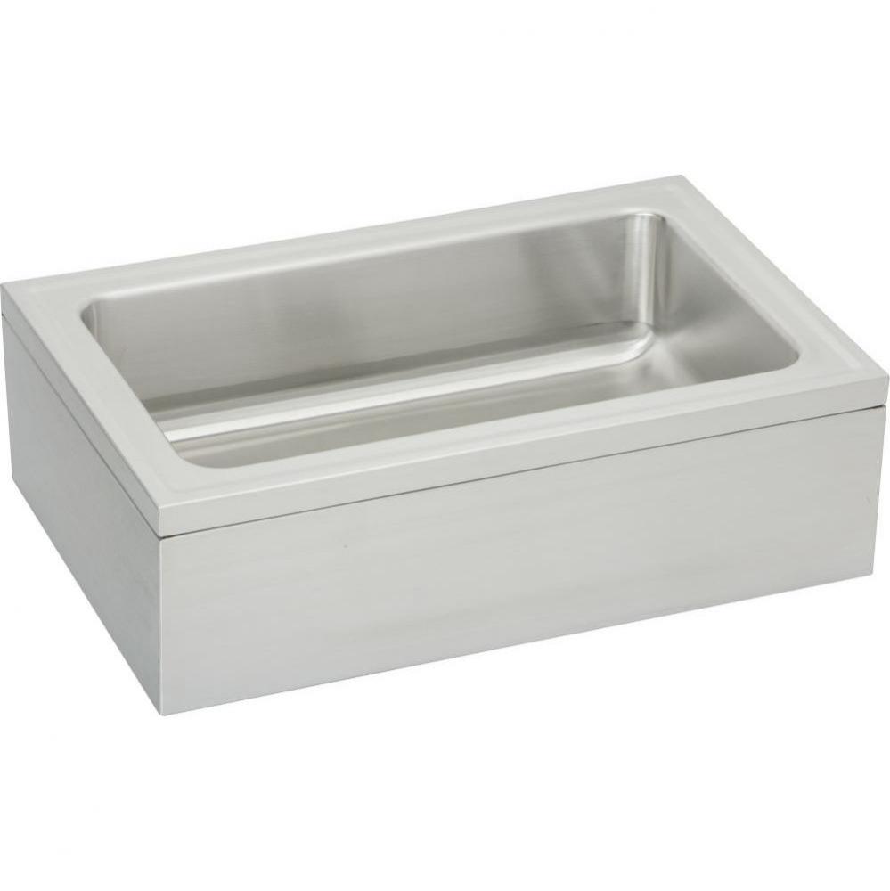 Stainless Steel 33&apos;&apos; x 21&apos;&apos; x 8&apos;&apos; Single Bowl, Floor Mount Service S