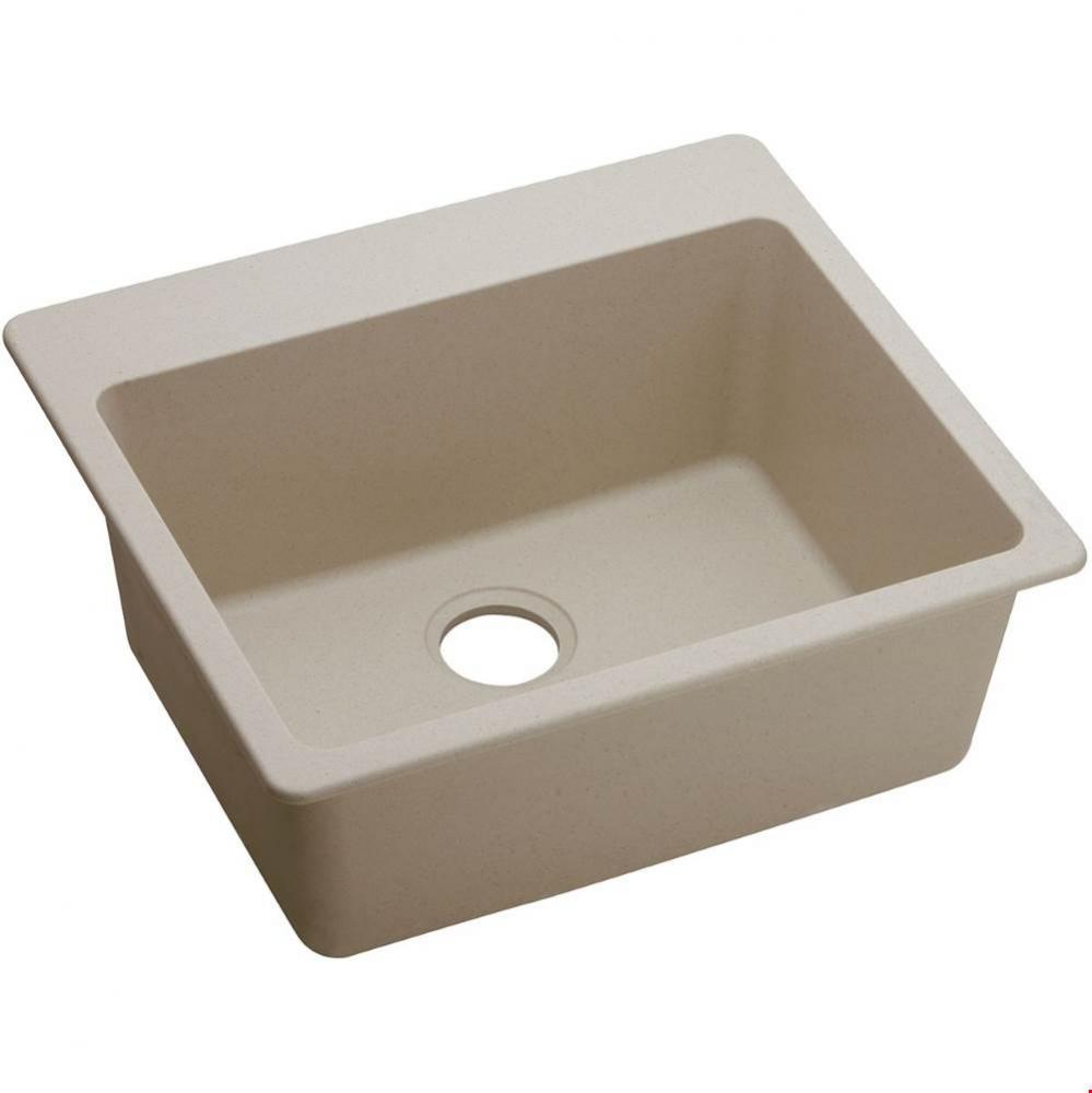 Quartz Classic 25&apos;&apos; x 22&apos;&apos; x 9-1/2&apos;&apos;, Single Bowl Drop-in Sink, Putt