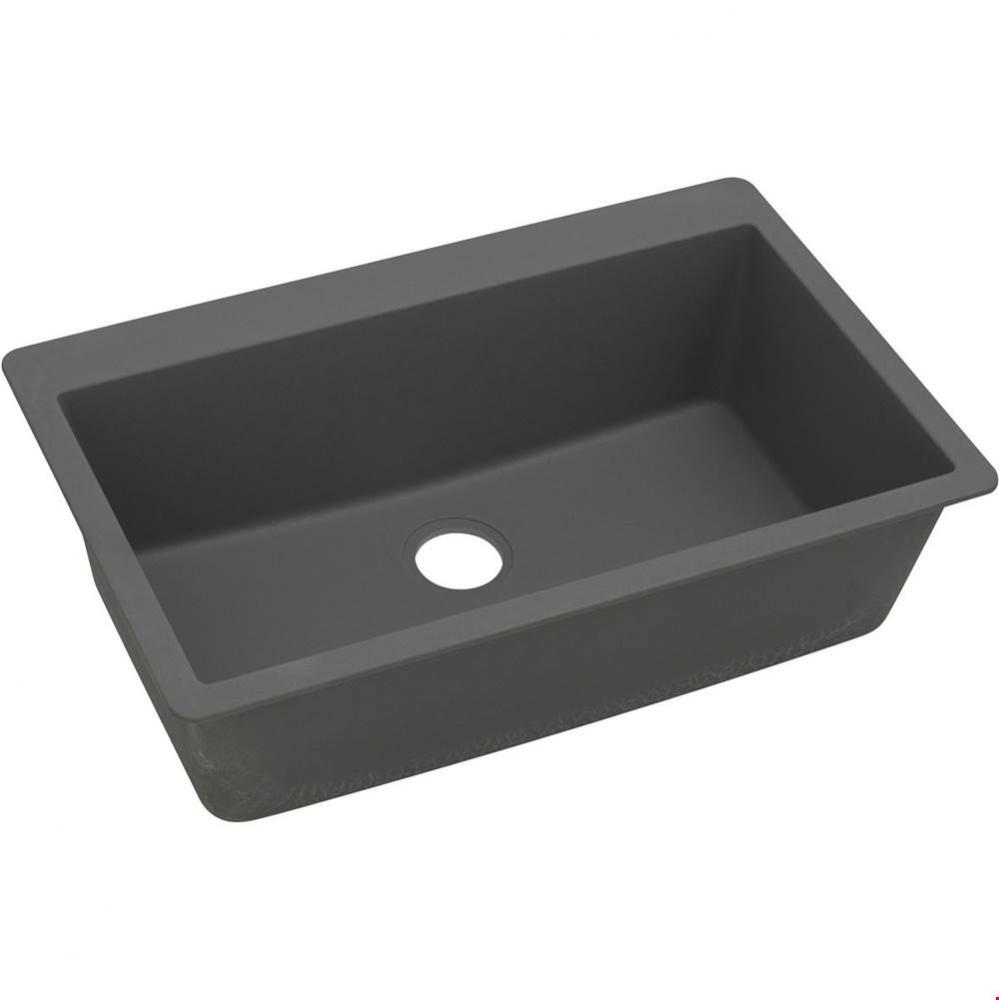 Quartz Classic 33&apos;&apos; x 20-7/8&apos;&apos; x 9-7/16&apos;&apos;, Single Bowl Drop-in Sink,