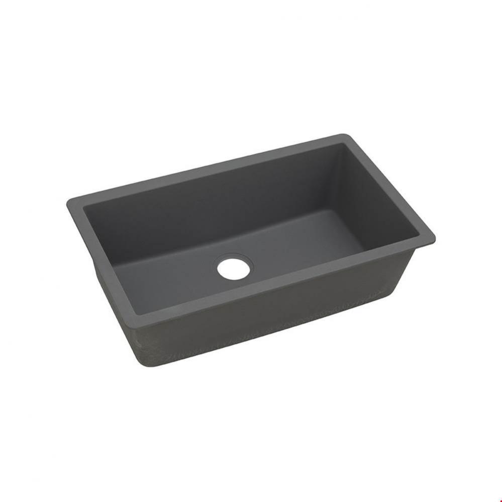 Quartz Classic 33&apos;&apos; x 18-7/16&apos;&apos; x 9-7/16&apos;&apos;, Single Bowl Undermount S