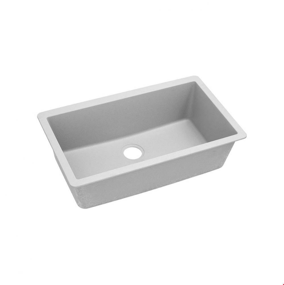 Quartz Classic 33&apos;&apos; x 18-7/16&apos;&apos; x 9-7/16&apos;&apos;, Single Bowl Undermount S