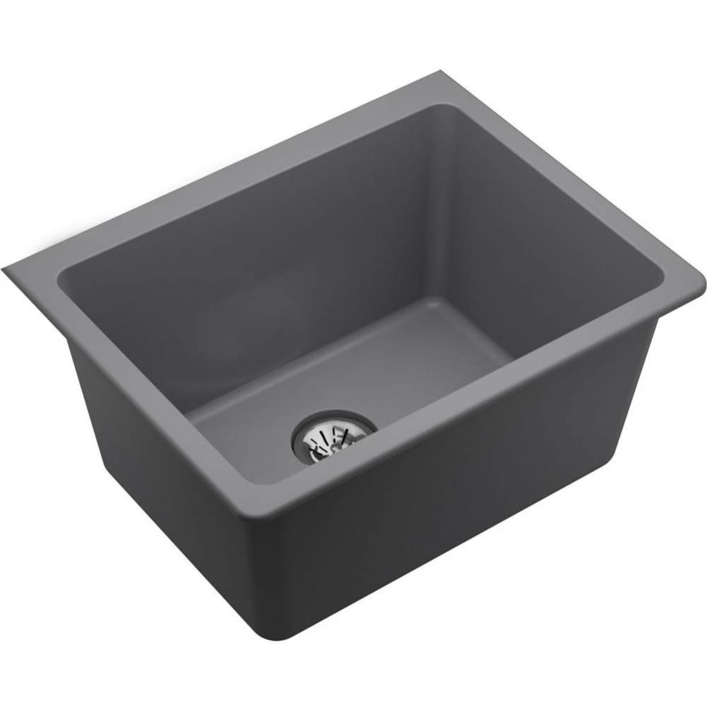 Quartz Classic 25&apos;&apos; x 18-1/2&apos;&apos; x 11-13/16&apos;&apos;, Undermount Laundry Sink