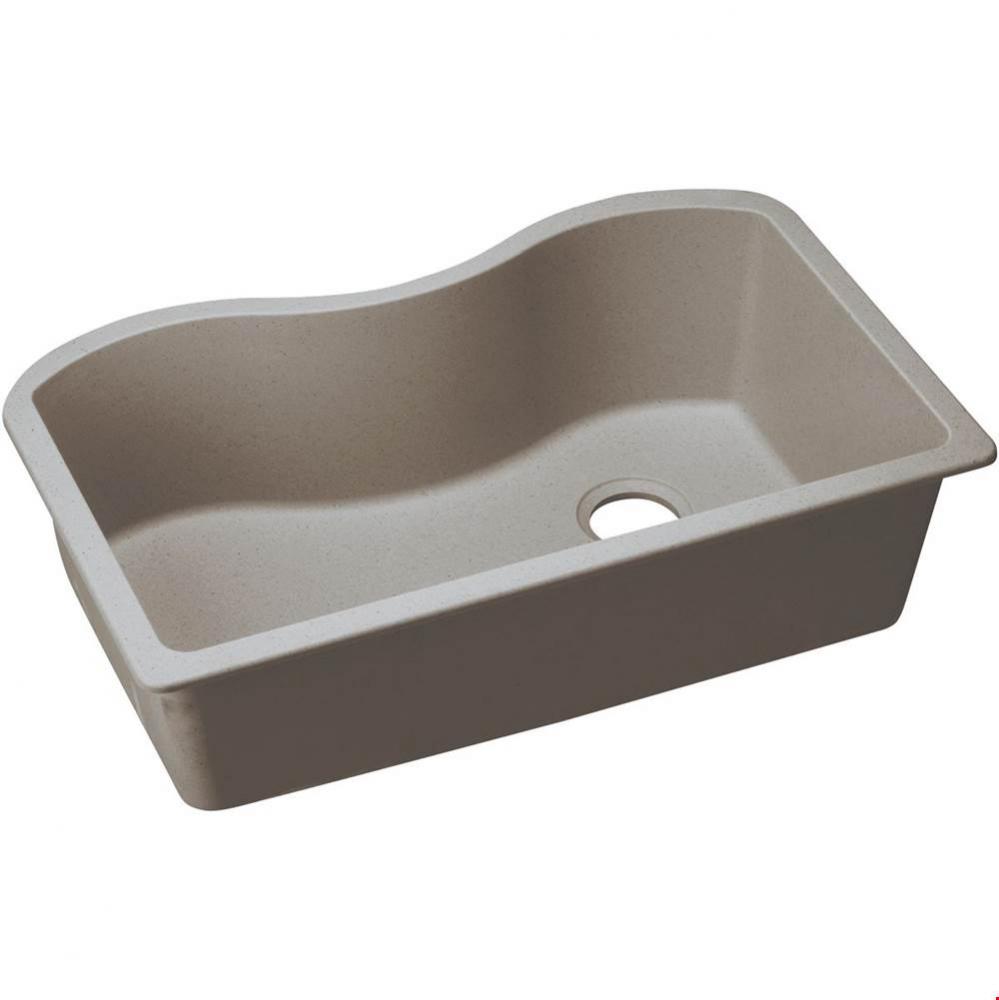 Quartz Classic 33&apos;&apos; x 20&apos;&apos; x 9-1/2&apos;&apos;, Single Bowl Undermount Sink, G