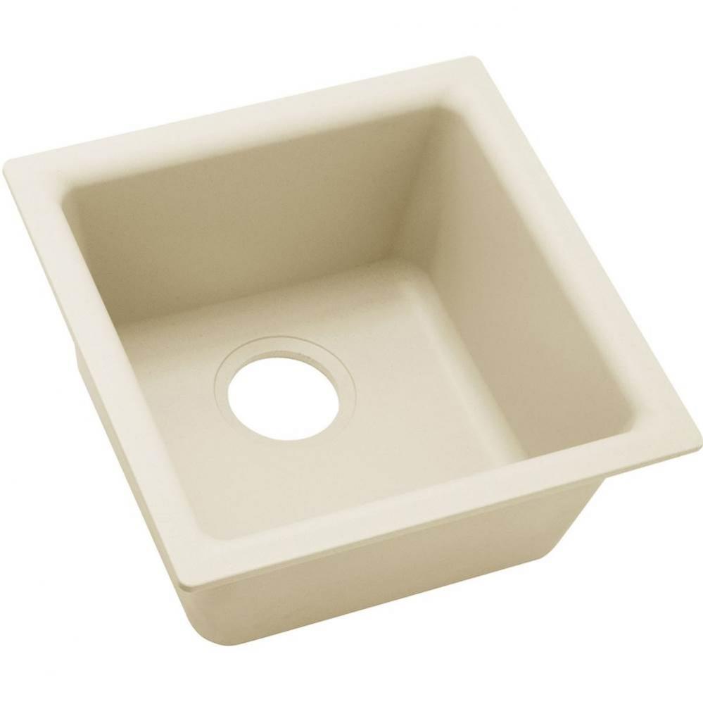 Elkay Quartz Luxe 15-3/4&apos;&apos; x 15-3/4&apos;&apos; x 7-11/16&apos;&apos;, Single Bowl Dual