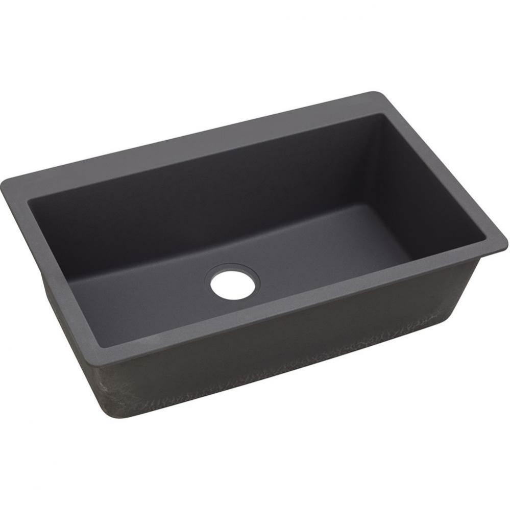 Elkay Quartz Luxe 33&apos;&apos; x 20-7/8&apos;&apos; x 9-7/16&apos;&apos;, Single Bowl Drop-in Si