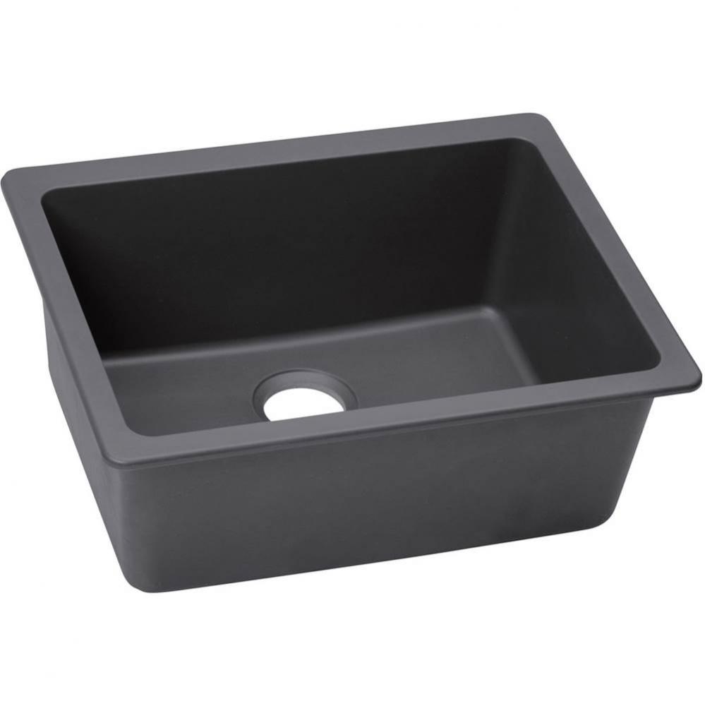 Elkay Quartz Luxe 24-5/8&apos;&apos; x 18-1/2&apos;&apos; x 9-1/2&apos;&apos;, Single Bowl Undermo