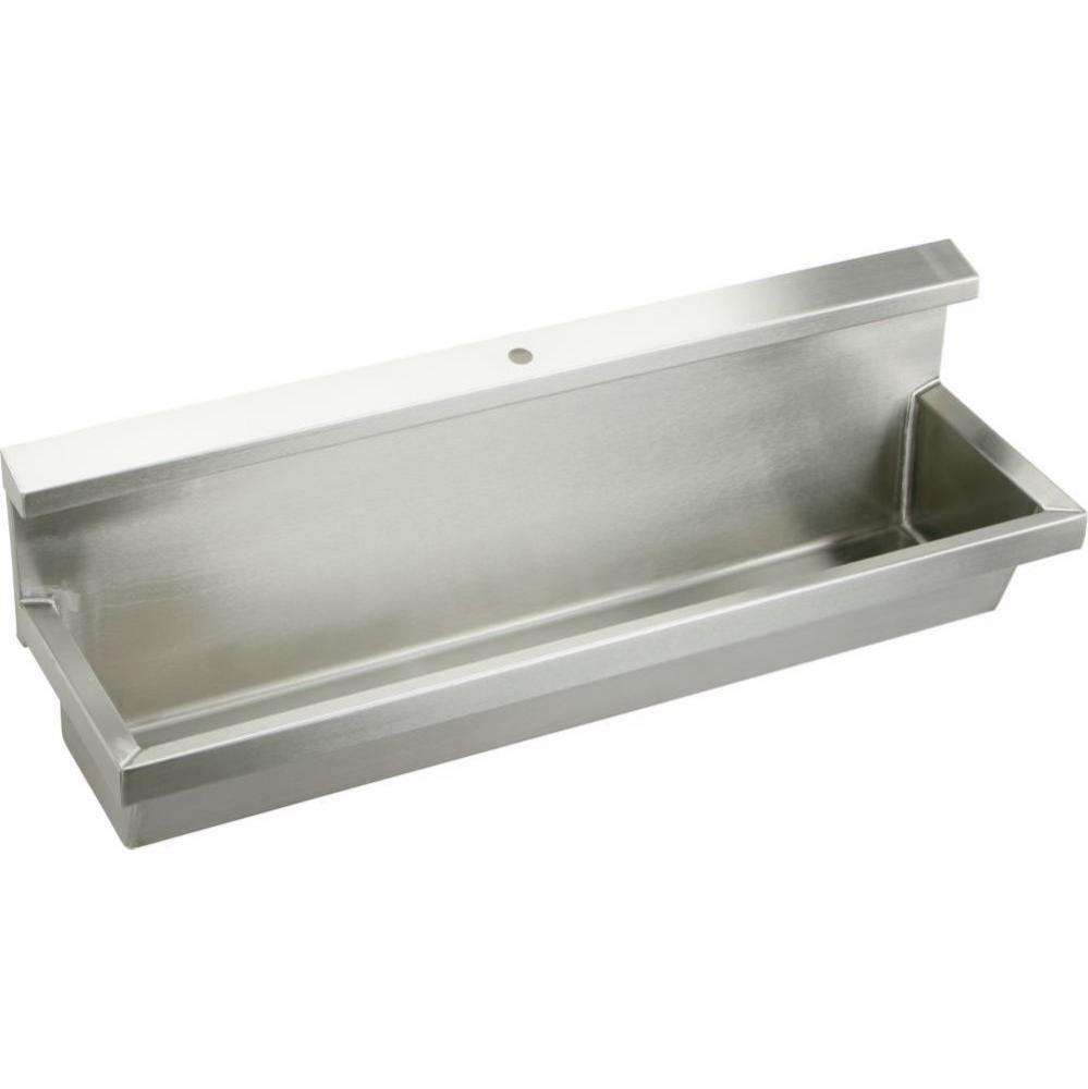 Stainless Steel 48&apos;&apos; x 14&apos;&apos; x 8&apos;&apos;, Wall Hung Multiple Station Urinal