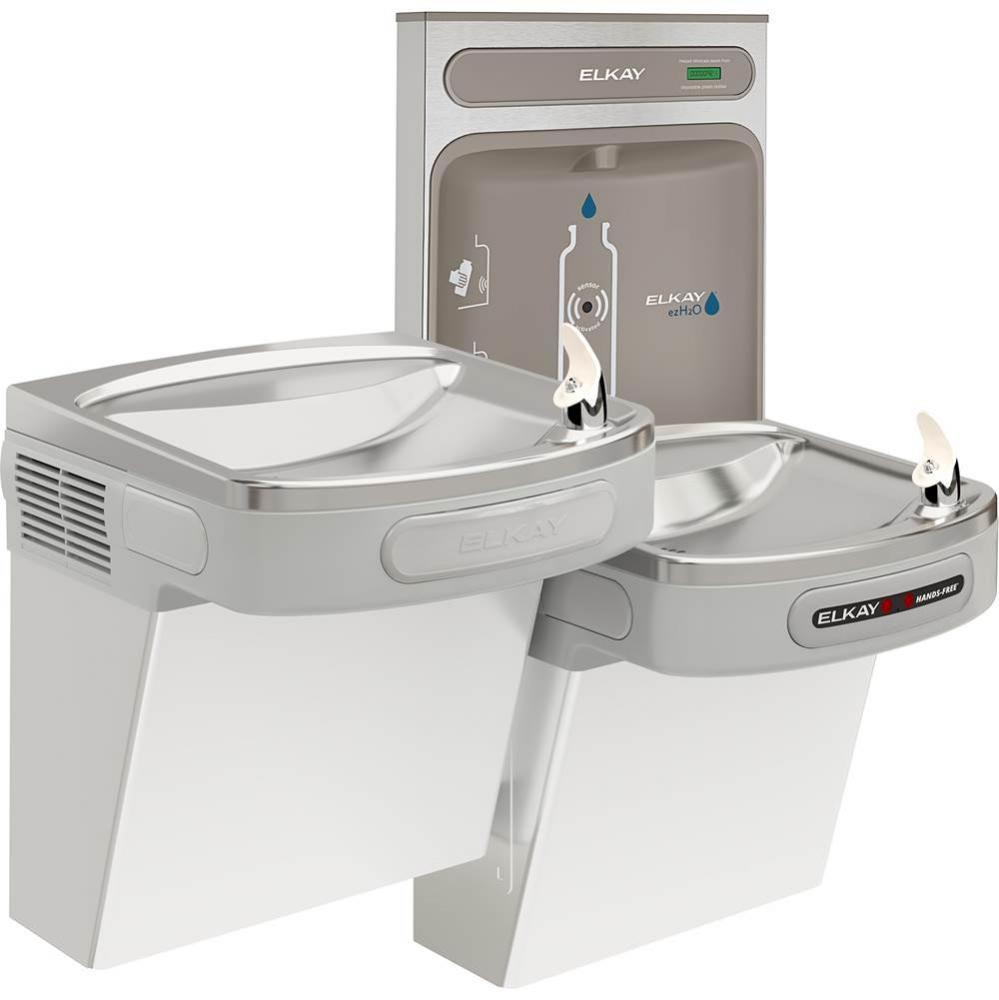 ezH2O Bottle Filling Station with Bi-Level ADA Cooler Hands Free Activation Non-Filtered Refrigera