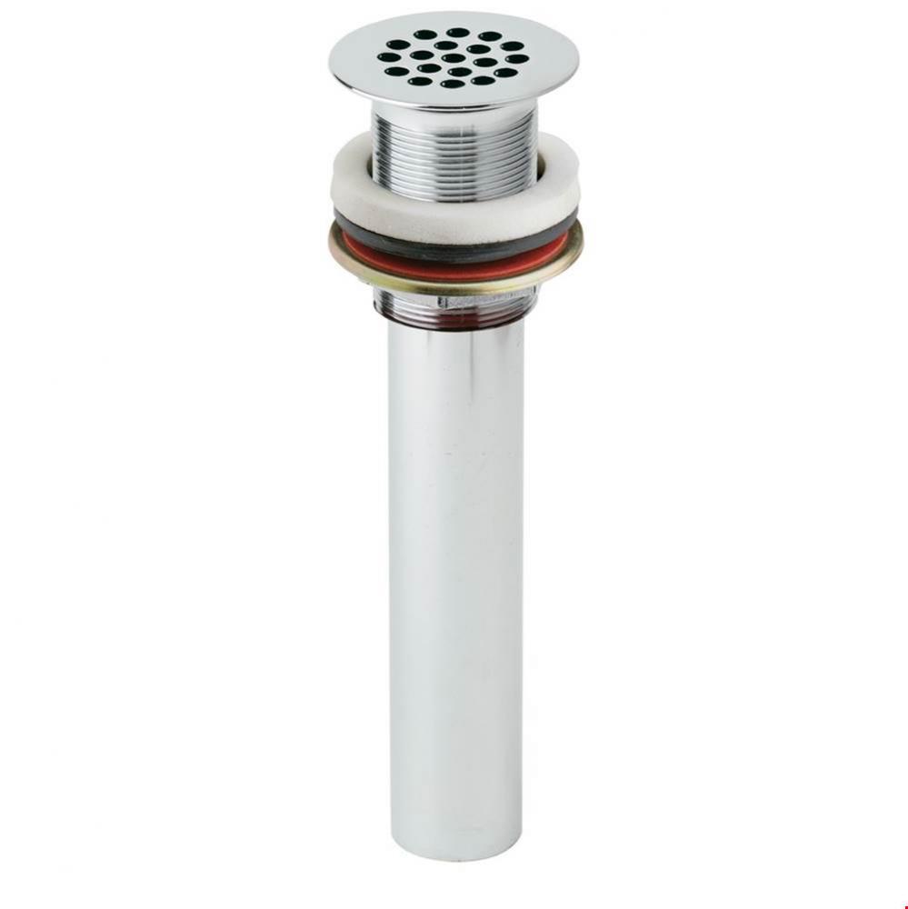 1-1/2&apos;&apos; Drain Fitting Chrome Plated Brass with Perforated Grid and Tailpiece