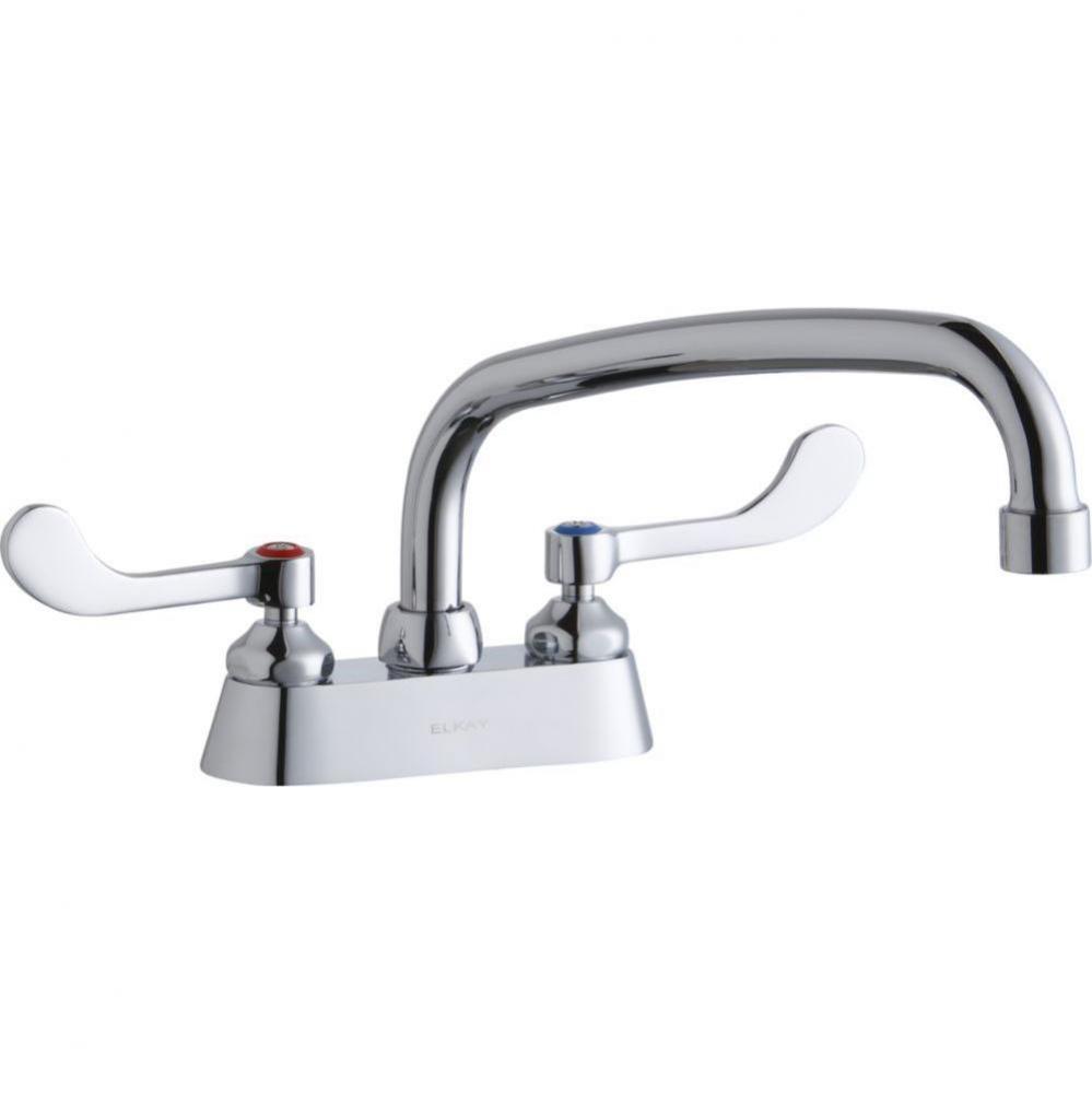 4&apos;&apos; Centerset with Exposed Deck Faucet with 10&apos;&apos; Arc Tube Spout 4&apos;&apos;