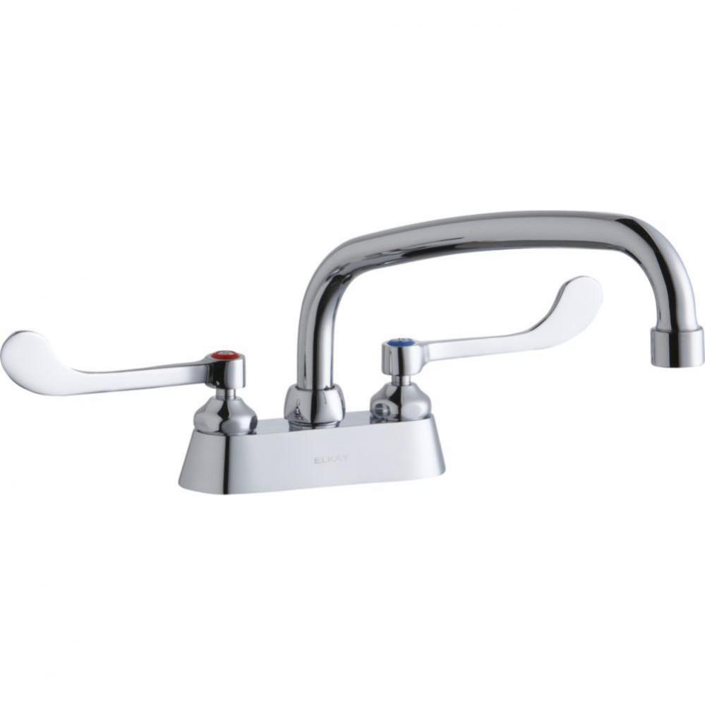 4&apos;&apos; Centerset with Exposed Deck Faucet with 10&apos;&apos; Arc Tube Spout 6&apos;&apos;