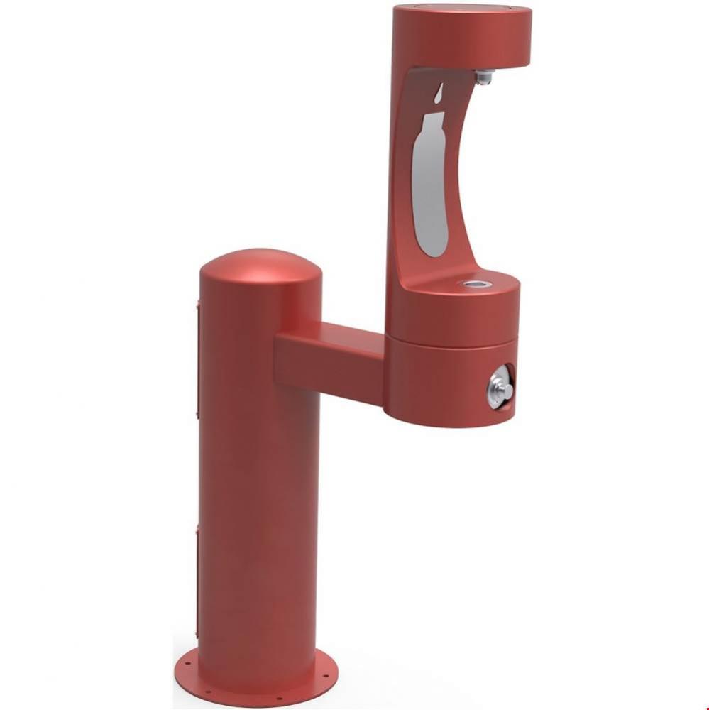 Outdoor ezH2O Bottle Filling Station Single Pedestal, Non-Filtered Non-Refrigerated Freeze Resista