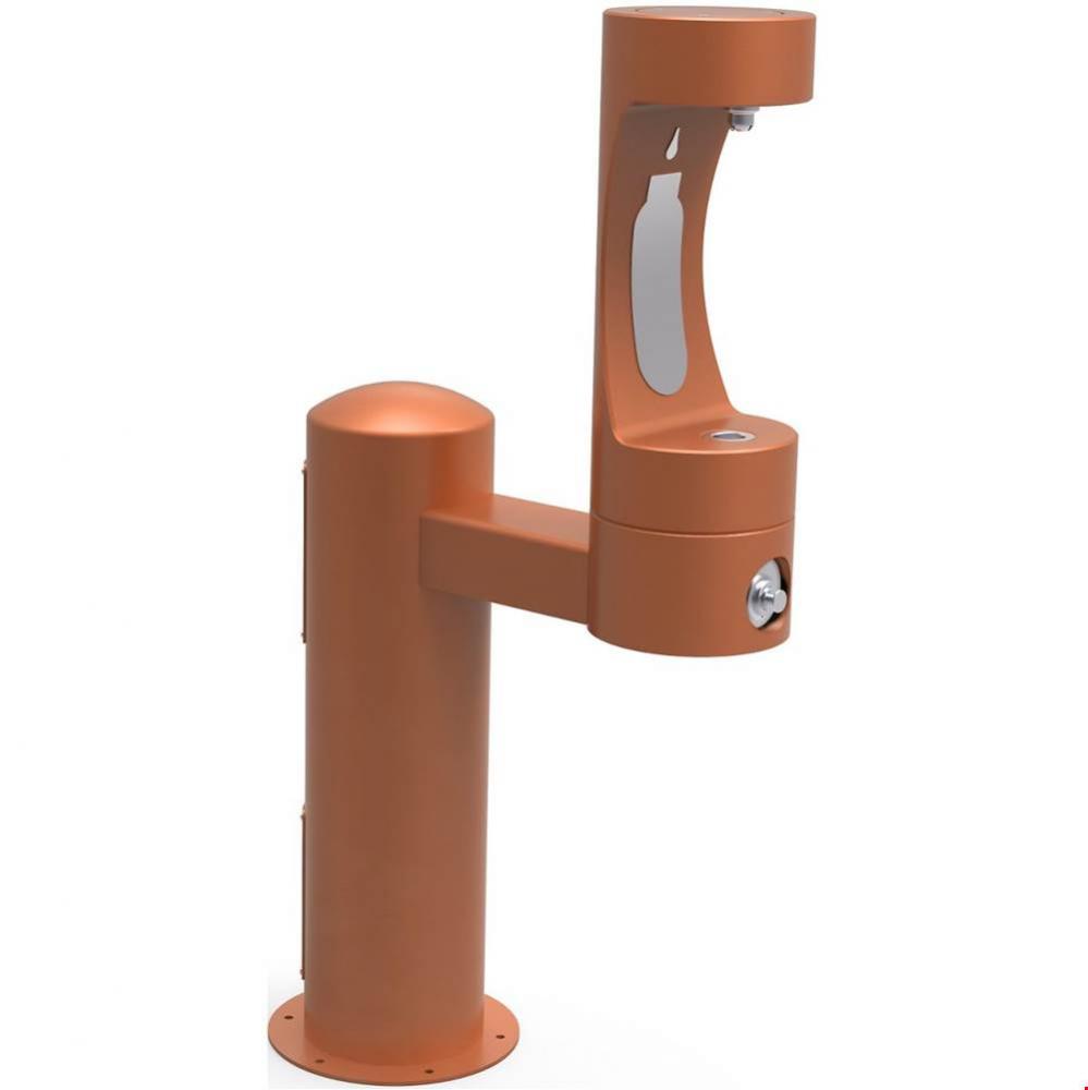 Outdoor ezH2O Bottle Filling Station Single Pedestal, Non-Filtered Non-Refrigerated Freeze Resista