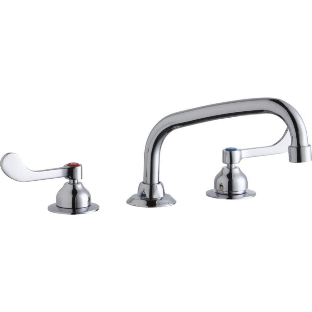 8&apos;&apos; Centerset with Concealed Deck Faucet with 8&apos;&apos; Arc Tube Spout 4&apos;&apos;