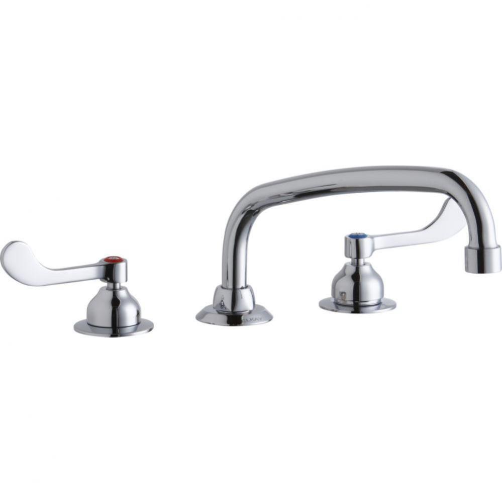 8&apos;&apos; Centerset with Concealed Deck Faucet with 10&apos;&apos; Arc Tube Spout 4&apos;&apos