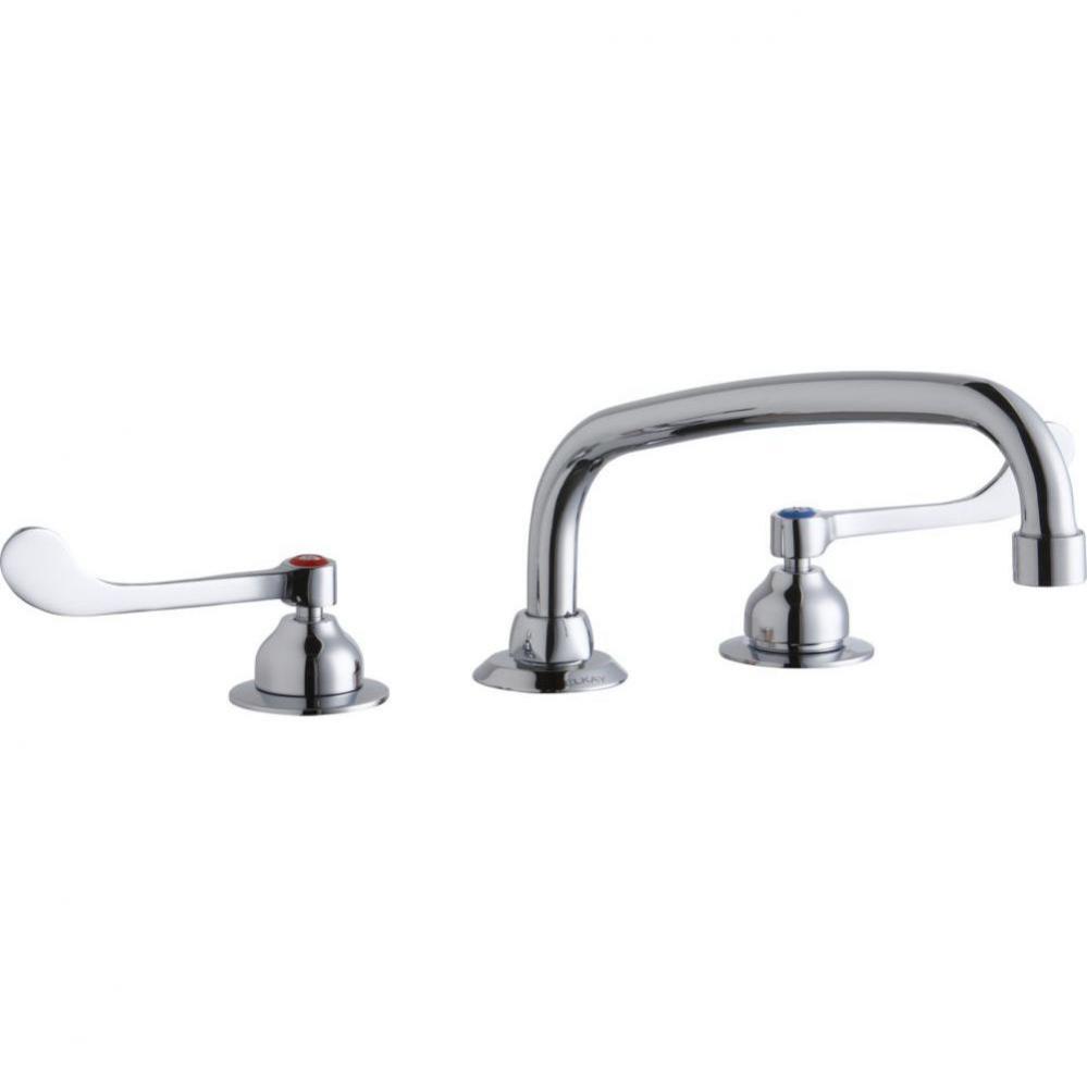 8&apos;&apos; Centerset with Concealed Deck Faucet with 10&apos;&apos; Arc Tube Spout 6&apos;&apos