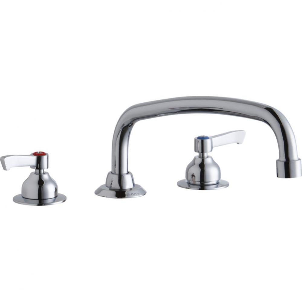 8&apos;&apos; Centerset with Concealed Deck Faucet with 12&apos;&apos; Arc Tube Spout 2&apos;&apos